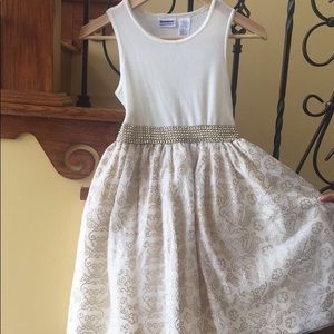 Junior velvet & glittery dress